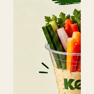 Овощные стаканчики KŌK с миксом соусов